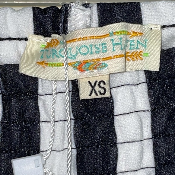 NWT Turquoise Haven Black Striped Wide Bell Bottom - Picture 6 of 15